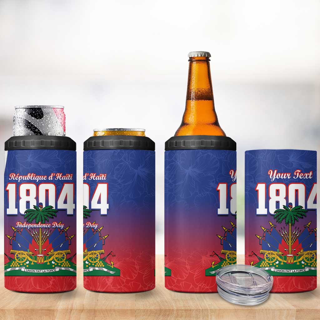 Personalized Haiti 1804 4 in 1 Can Cooler Tumbler Happy Ayiti Independence Day - African Pride