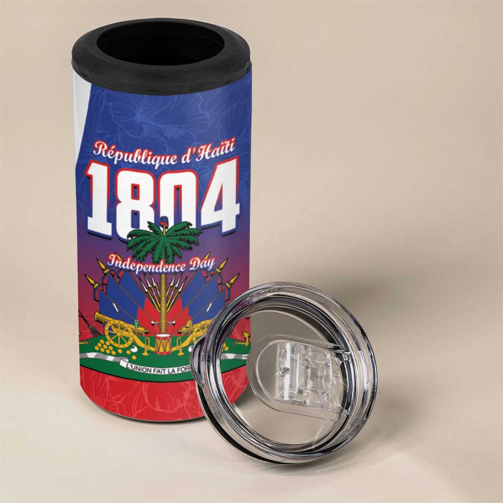 Personalized Haiti 1804 4 in 1 Can Cooler Tumbler Happy Ayiti Independence Day - African Pride