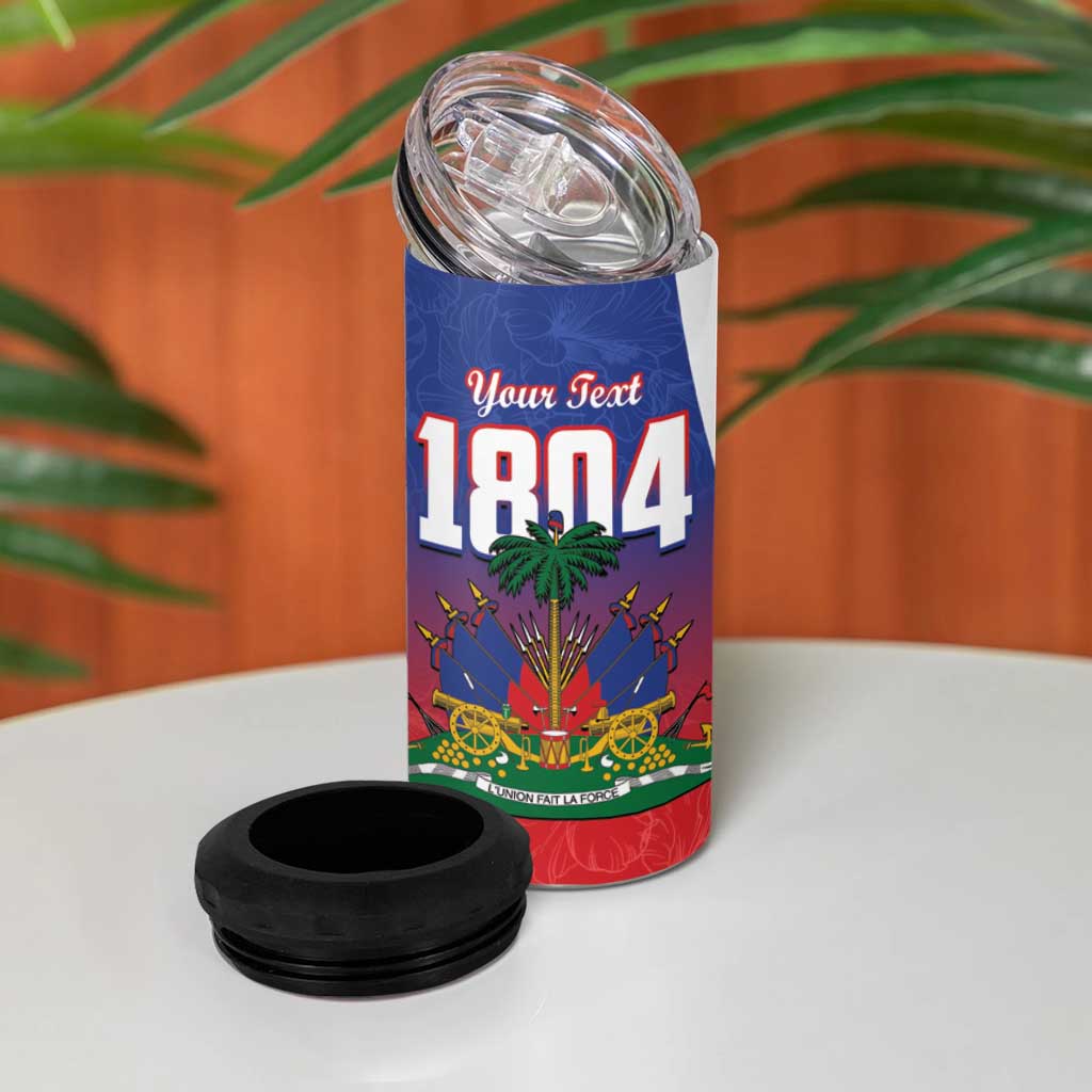 Personalized Haiti 1804 4 in 1 Can Cooler Tumbler Happy Ayiti Independence Day - African Pride