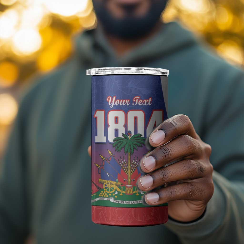 Personalized Haiti 1804 4 in 1 Can Cooler Tumbler Happy Ayiti Independence Day - African Pride