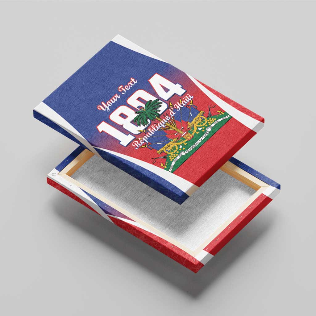 Personalized Haiti 1804 Canvas Wall Art Happy Ayiti Independence Day - African Pride