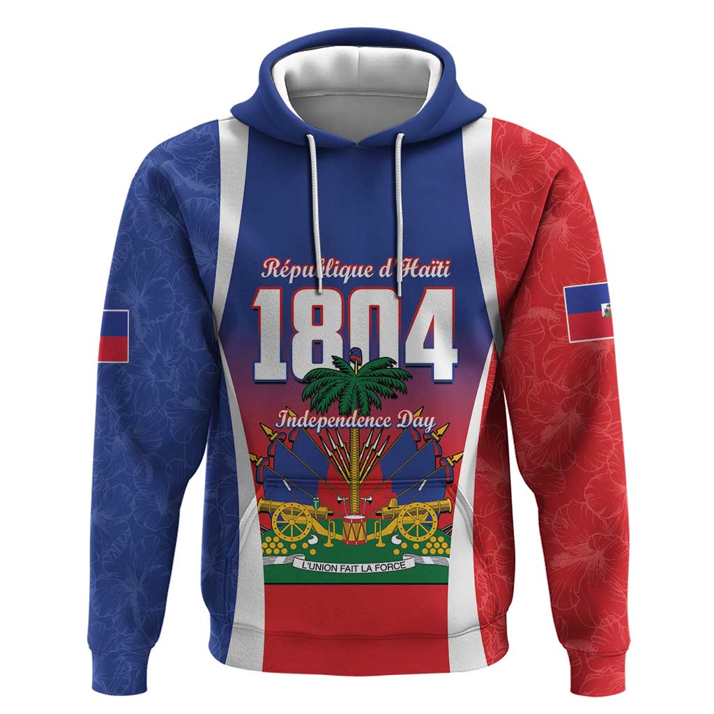 Personalized Haiti 1804 Hoodie Happy Ayiti Independence Day - African Pride