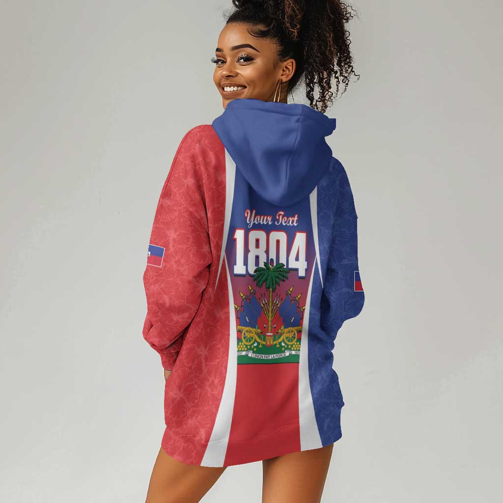 Personalized Haiti 1804 Hoodie Dress Happy Ayiti Independence Day - African Pride