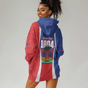 Personalized Haiti 1804 Hoodie Dress Happy Ayiti Independence Day - African Pride