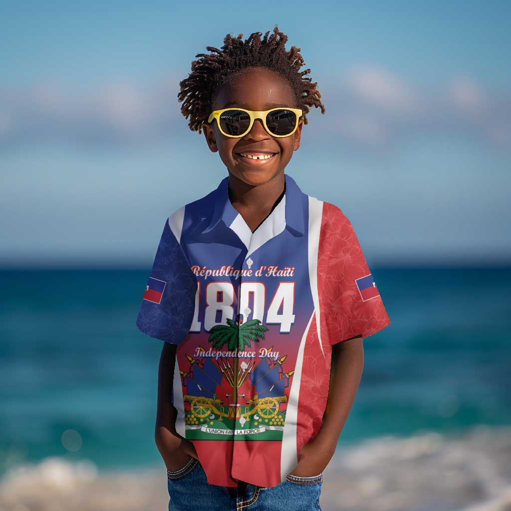 Personalized Haiti 1804 Kid Hawaiian Shirt Happy Ayiti Independence Day - African Pride