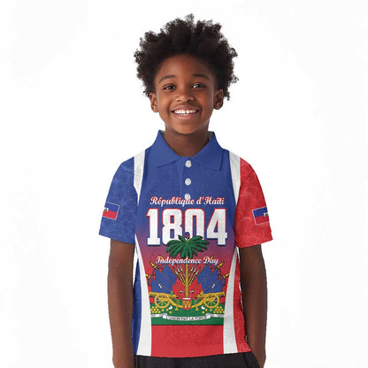 Personalized Haiti 1804 Kid Polo Shirt Happy Ayiti Independence Day - African Pride