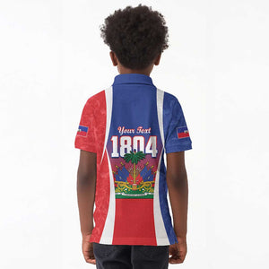 Personalized Haiti 1804 Kid Polo Shirt Happy Ayiti Independence Day - African Pride