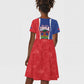 Personalized Haiti 1804 Kid Short Sleeve Dress Happy Ayiti Independence Day - African Pride