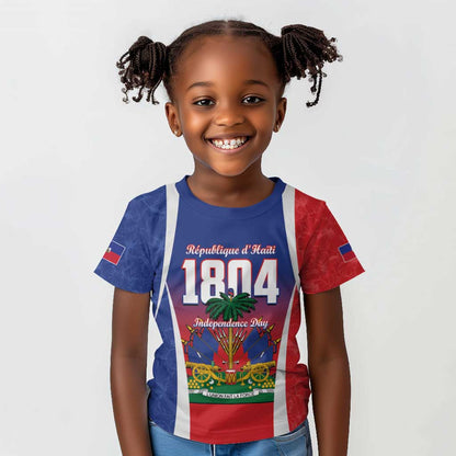 Personalized Haiti 1804 Kid T shirt Happy Ayiti Independence Day - African Pride