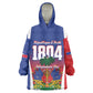 Personalized Haiti 1804 Kid Wearable Blanket Hoodie Happy Ayiti Independence Day - African Pride