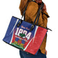 Personalized Haiti 1804 Leather Tote Bag Happy Ayiti Independence Day - African Pride