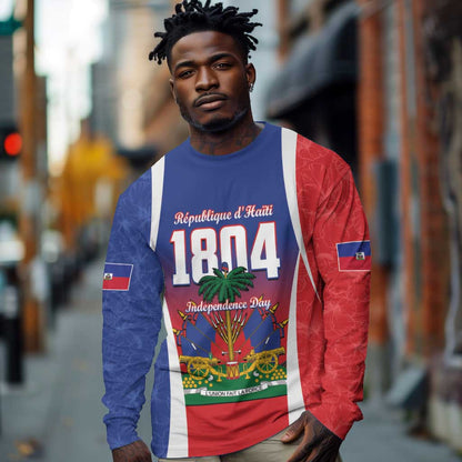 Personalized Haiti 1804 Long Sleeve Shirt Happy Ayiti Independence Day - African Pride