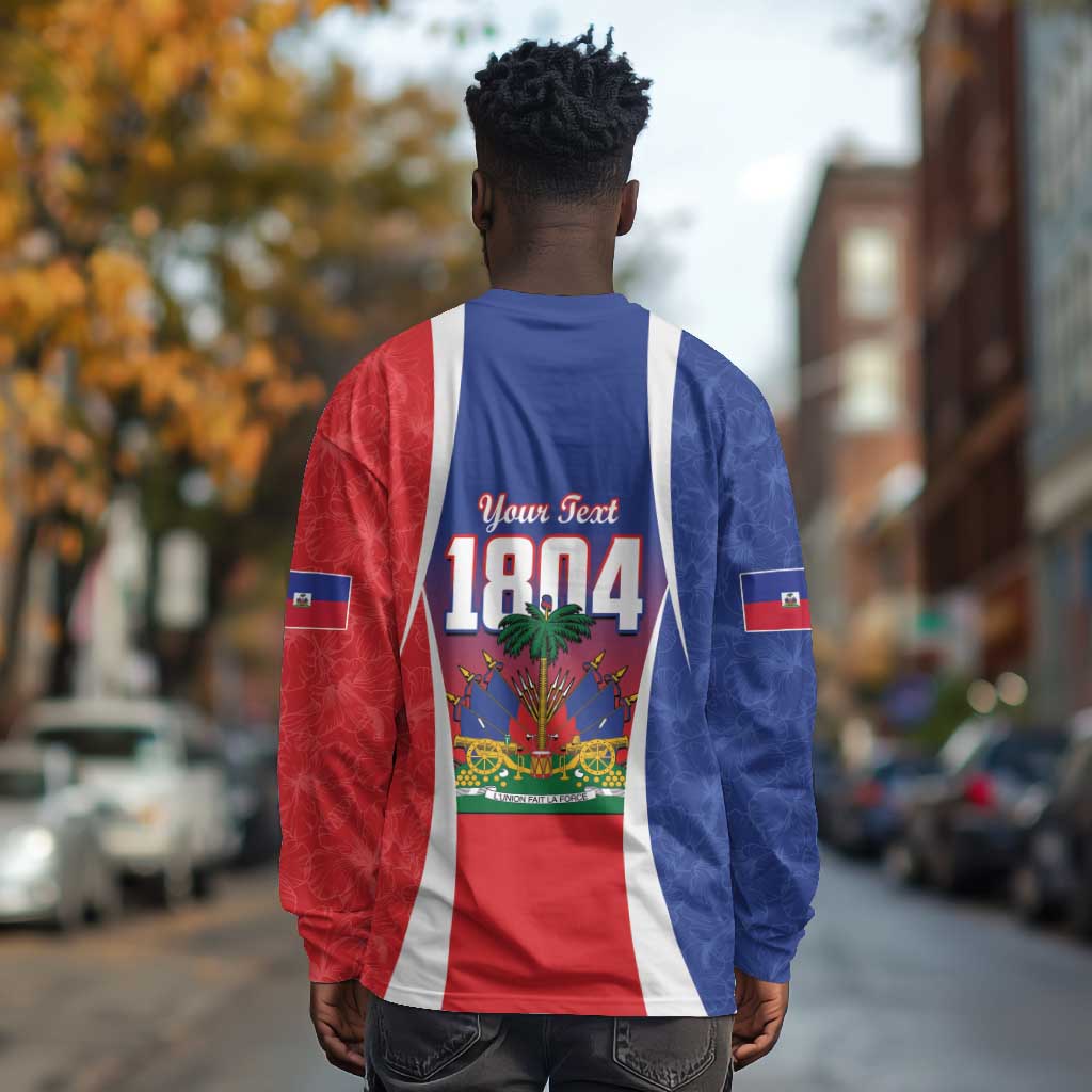 Personalized Haiti 1804 Long Sleeve Shirt Happy Ayiti Independence Day - African Pride