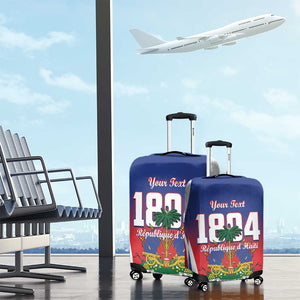 Personalized Haiti 1804 Luggage Cover Happy Ayiti Independence Day - African Pride