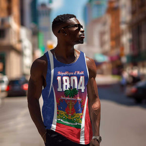 Personalized Haiti 1804 Men Tank Top Happy Ayiti Independence Day - African Pride