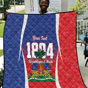 Personalized Haiti 1804 Quilt Happy Ayiti Independence Day - African Pride