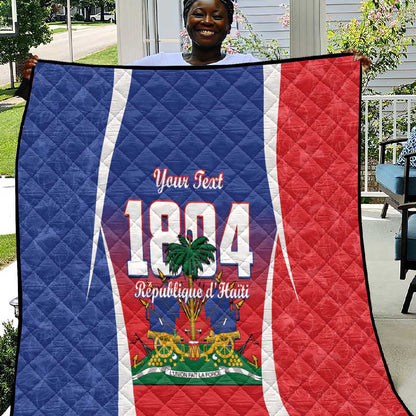 Personalized Haiti 1804 Quilt Happy Ayiti Independence Day - African Pride