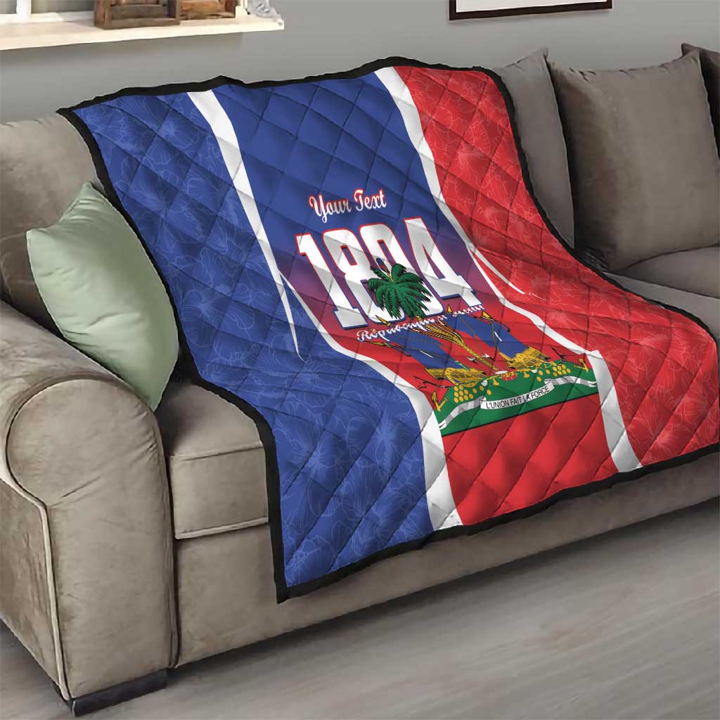 Personalized Haiti 1804 Quilt Happy Ayiti Independence Day - African Pride