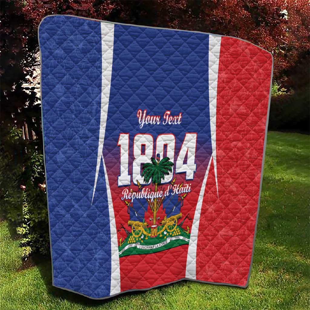 Personalized Haiti 1804 Quilt Happy Ayiti Independence Day - African Pride