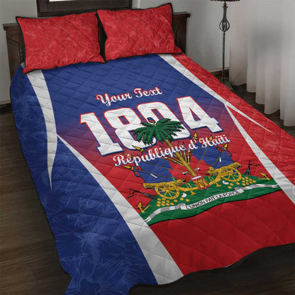 Personalized Haiti 1804 Quilt Bed Set Happy Ayiti Independence Day - African Pride