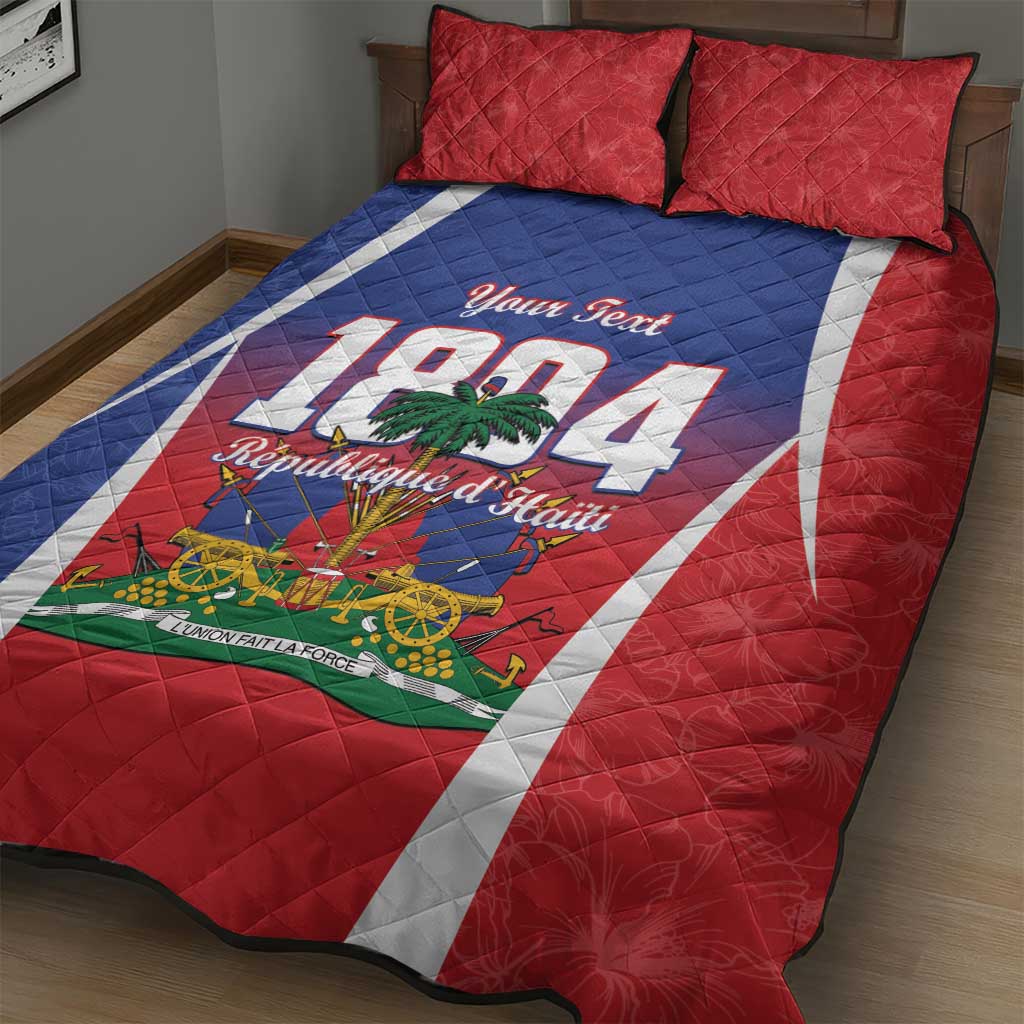 Personalized Haiti 1804 Quilt Bed Set Happy Ayiti Independence Day - African Pride