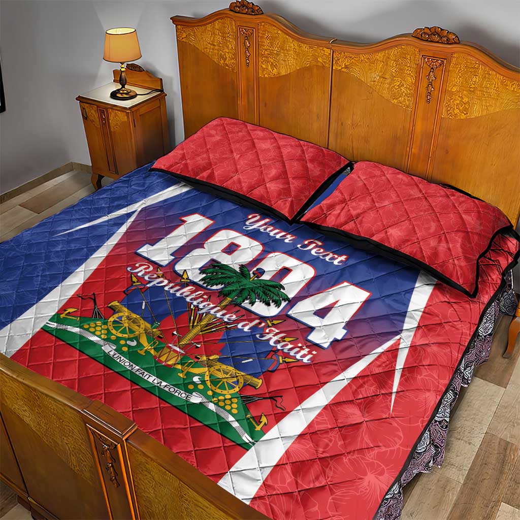 Personalized Haiti 1804 Quilt Bed Set Happy Ayiti Independence Day - African Pride
