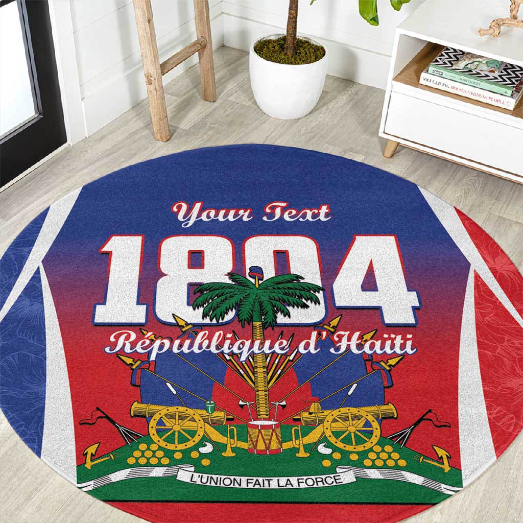 Personalized Haiti 1804 Round Carpet Happy Ayiti Independence Day - African Pride