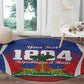 Personalized Haiti 1804 Round Carpet Happy Ayiti Independence Day - African Pride