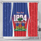 Personalized Haiti 1804 Shower Curtain Happy Ayiti Independence Day - African Pride