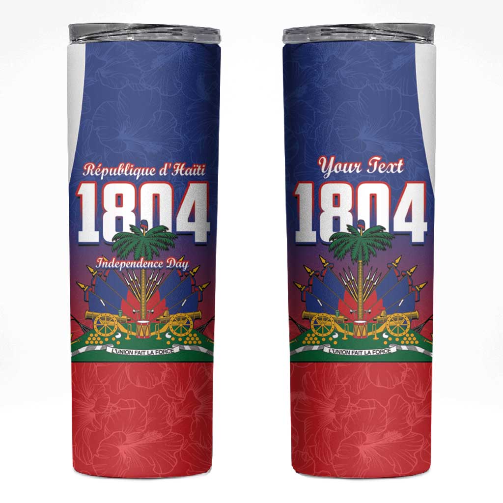 Personalized Haiti 1804 Skinny Tumbler Happy Ayiti Independence Day - African Pride