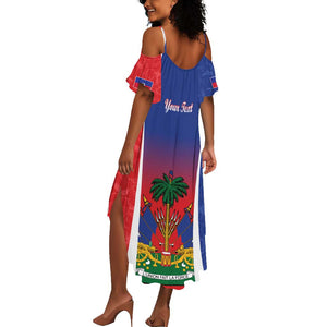 Personalized Haiti 1804 Summer Maxi Dress Happy Ayiti Independence Day - African Pride