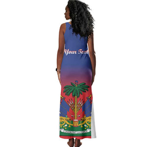 Personalized Haiti 1804 Tank Maxi Dress Happy Ayiti Independence Day - African Pride