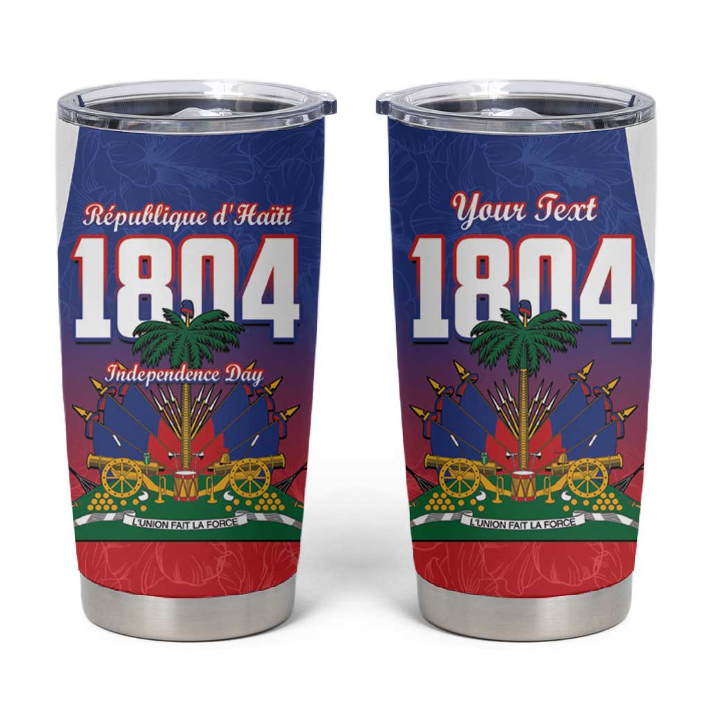 Personalized Haiti 1804 Tumbler Cup Happy Ayiti Independence Day - African Pride