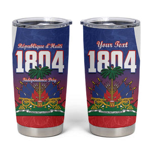 Personalized Haiti 1804 Tumbler Cup Happy Ayiti Independence Day - African Pride