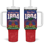Personalized Haiti 1804 Tumbler With Handle Happy Ayiti Independence Day - African Pride