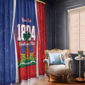 Personalized Haiti 1804 Window Curtain Happy Ayiti Independence Day - African Pride
