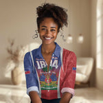 Personalized Haiti 1804 Women Casual Shirt Happy Ayiti Independence Day - African Pride