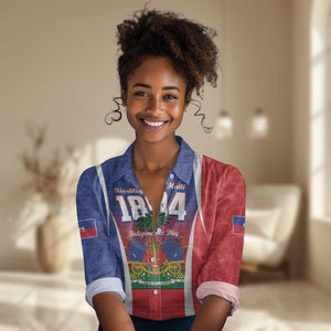 Personalized Haiti 1804 Women Casual Shirt Happy Ayiti Independence Day - African Pride