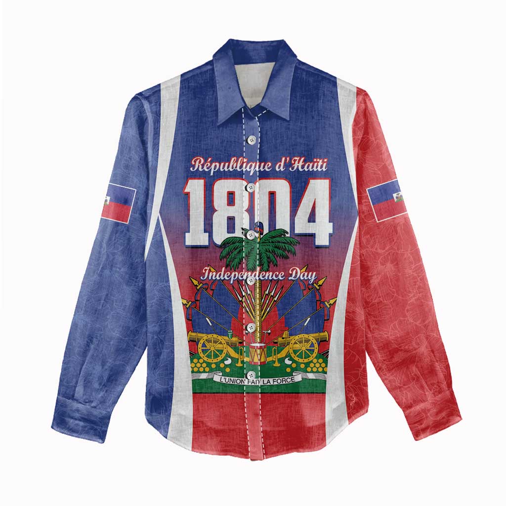 Personalized Haiti 1804 Women Casual Shirt Happy Ayiti Independence Day - African Pride