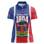 Personalized Haiti 1804 Women Polo Shirt Happy Ayiti Independence Day - African Pride