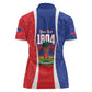 Personalized Haiti 1804 Women Polo Shirt Happy Ayiti Independence Day - African Pride