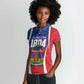 Personalized Haiti 1804 Women Polo Shirt Happy Ayiti Independence Day - African Pride
