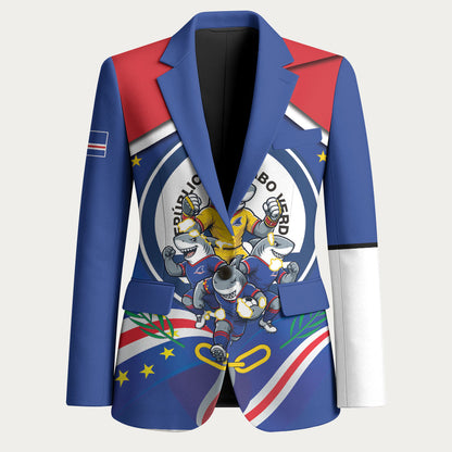 Cape Verde 2026 Football Blazer Orgulho Tubaroes Azuis Make History