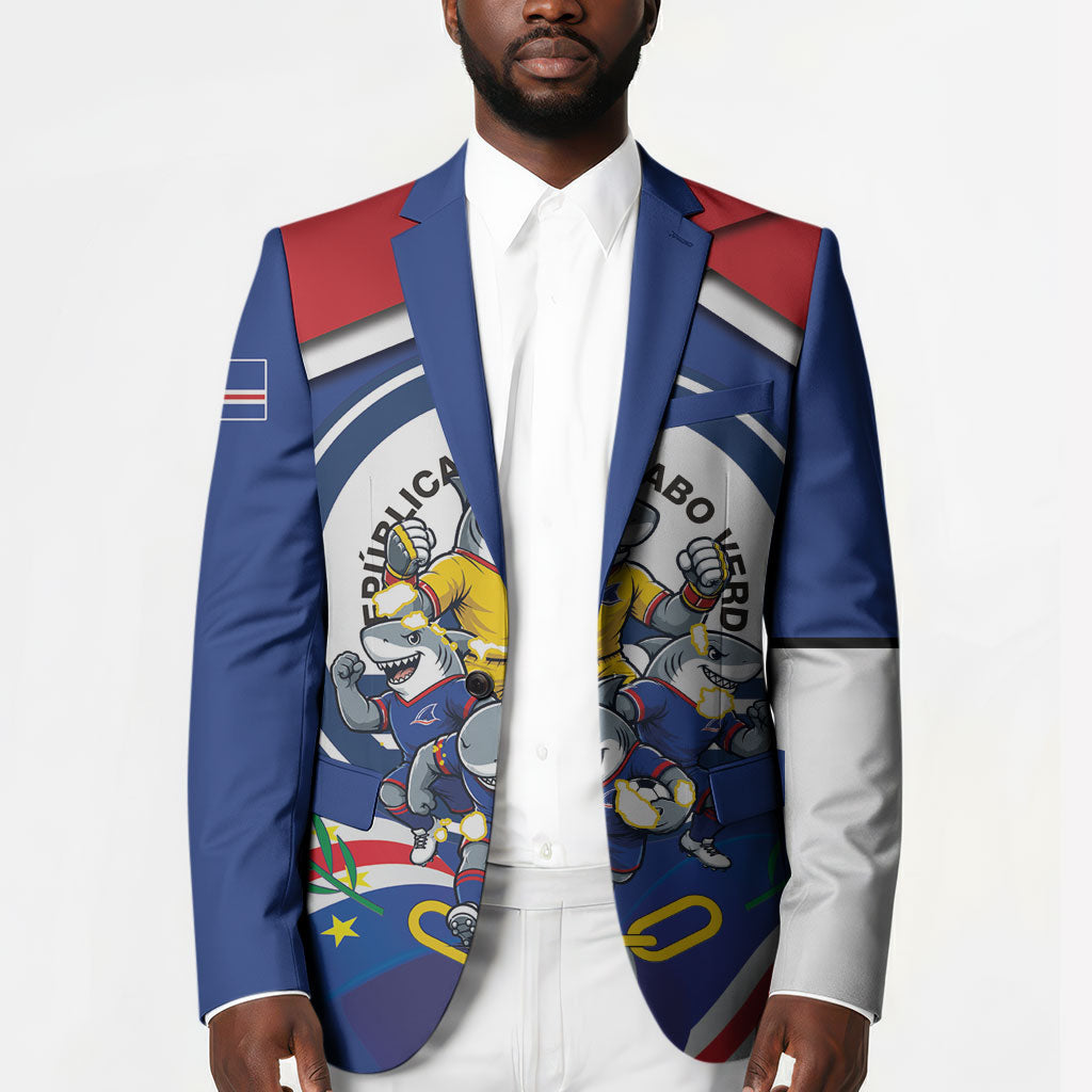 Cape Verde 2026 Football Blazer Orgulho Tubaroes Azuis Make History