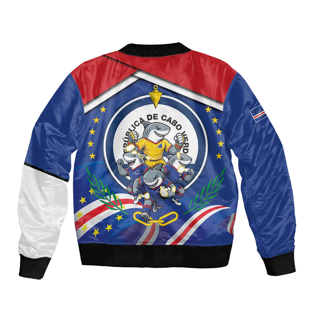 Cape Verde 2026 Football Bomber Jacket Orgulho Tubaroes Azuis Make History