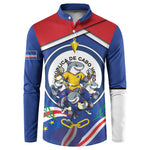 Cape Verde 2026 Football Button Sweatshirt Orgulho Tubaroes Azuis Make History