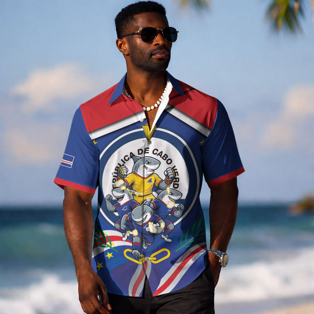 Cape Verde 2026 Football Hawaiian Shirt Orgulho Tubaroes Azuis Make History
