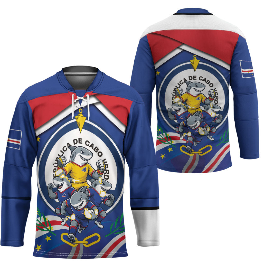 Cape Verde 2026 Football Hockey Jersey Orgulho Tubaroes Azuis Make History