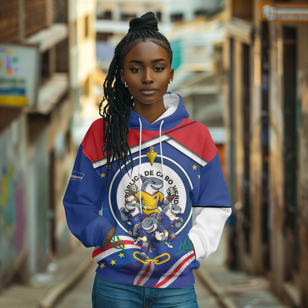 Cape Verde 2026 Football Hoodie Orgulho Tubaroes Azuis Make History