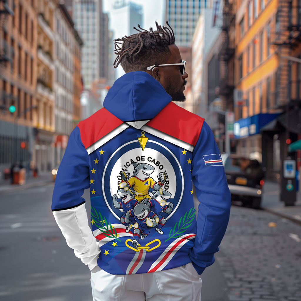 Cape Verde 2026 Football Hoodie Orgulho Tubaroes Azuis Make History
